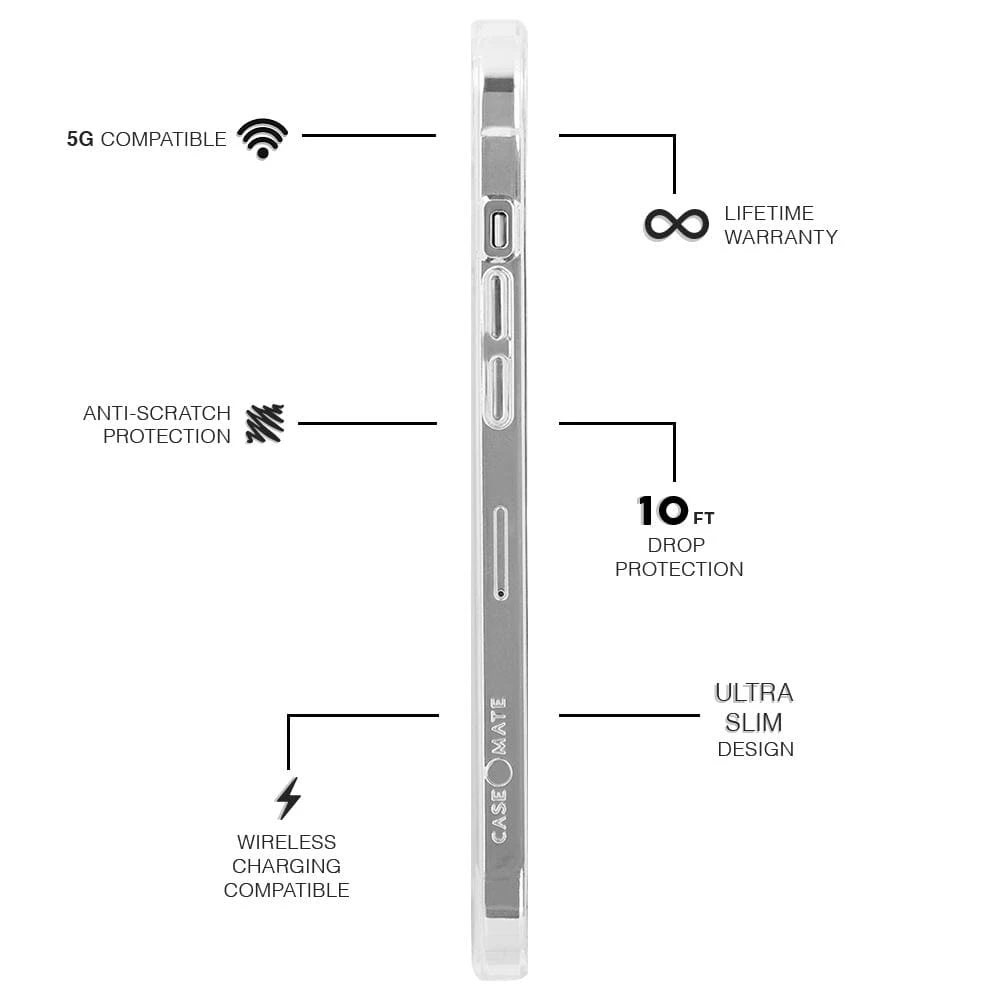 Picture of Apple iPhone 13 mini 5.4  | Case Mate Case-Mate Tough Clear Protection Case for iPhone 13 Mini 5.4 (Clear)