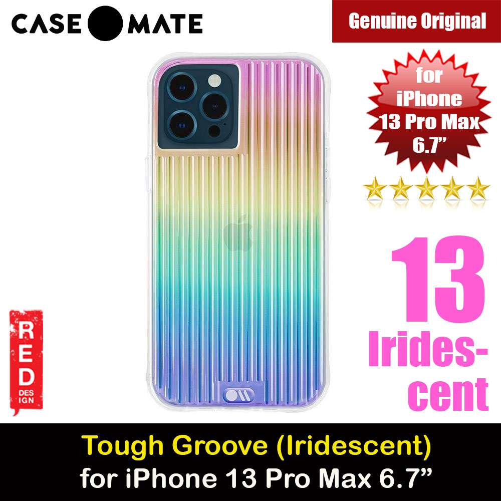 Picture of Case Mate Case-Mate Tough Groove Protection Case for iPhone 13 Pro Max 6.7 (Iridescent) Apple iPhone 13 Pro Max 6.7- Apple iPhone 13 Pro Max 6.7 Cases, Apple iPhone 13 Pro Max 6.7 Covers, iPad Cases and a wide selection of Apple iPhone 13 Pro Max 6.7 Accessories in Malaysia, Sabah, Sarawak and Singapore 