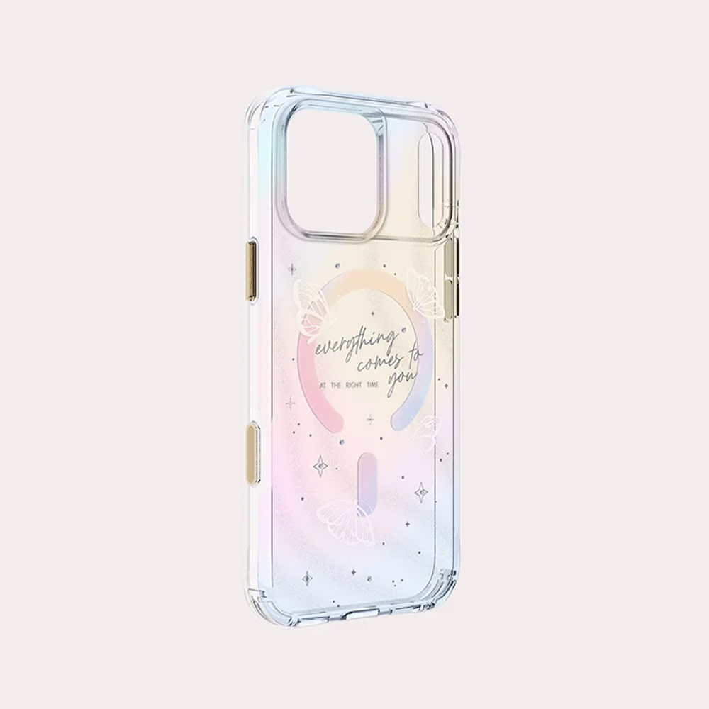 Picture of Apple iPhone 18 Pro Case | Coehl ELLIE MagClick Magnetic Charging Case with Camera Control Button for iPhone 18 Pro - Prism Bloom