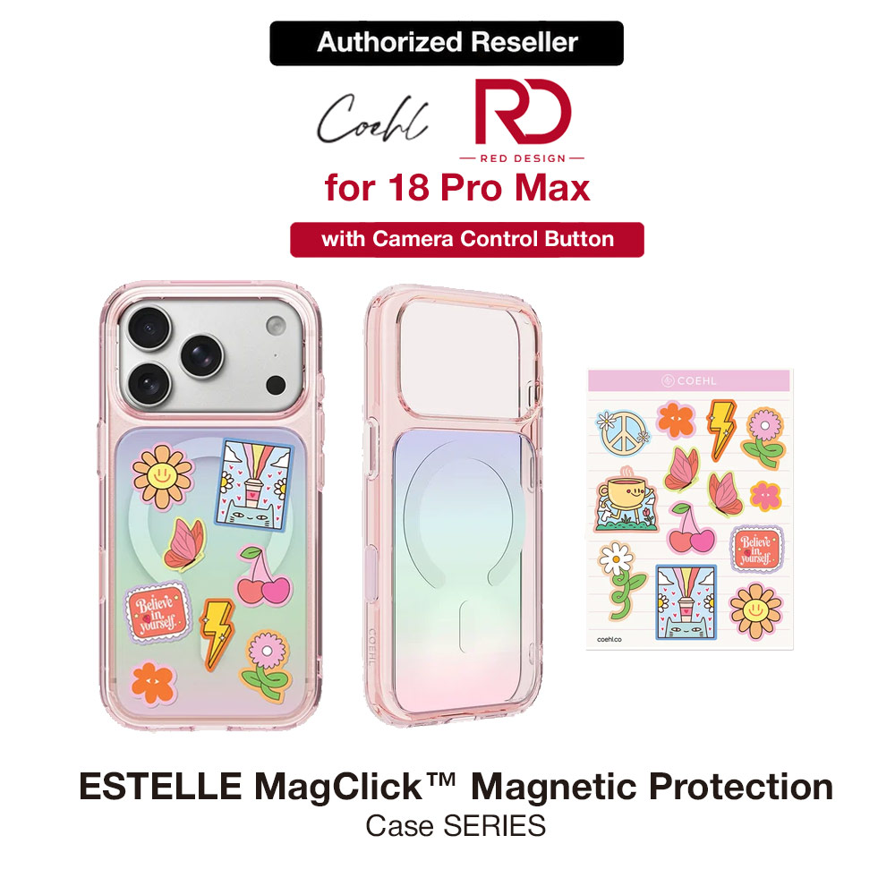 Picture of Coehl ESTELLE MagClick Magnetic Charging Case with Camera Control Button for iPhone 18 Pro Max - Pink Prism Apple iPhone 18 Pro Max- Apple iPhone 18 Pro Max Cases, Apple iPhone 18 Pro Max Covers, iPad Cases and a wide selection of Apple iPhone 18 Pro Max Accessories in Malaysia, Sabah, Sarawak and Singapore 