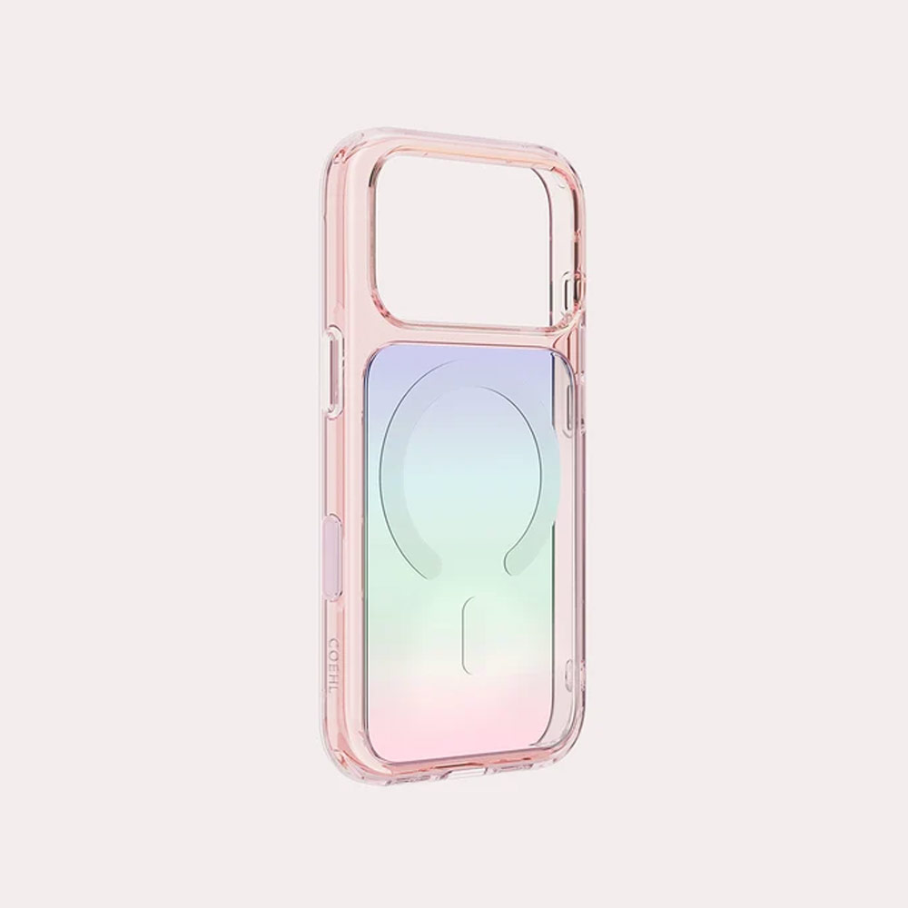 Picture of Apple iPhone 18 Pro Max Case | Coehl ESTELLE MagClick Magnetic Charging Case with Camera Control Button for iPhone 18 Pro Max - Pink Prism
