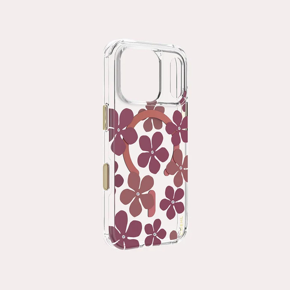 Picture of Apple iPhone 18 Pro Case | Coehl MILA MagClick Magnetic Charging Case with Camera Control Button for iPhone 18 Pro - Crimson Bloom