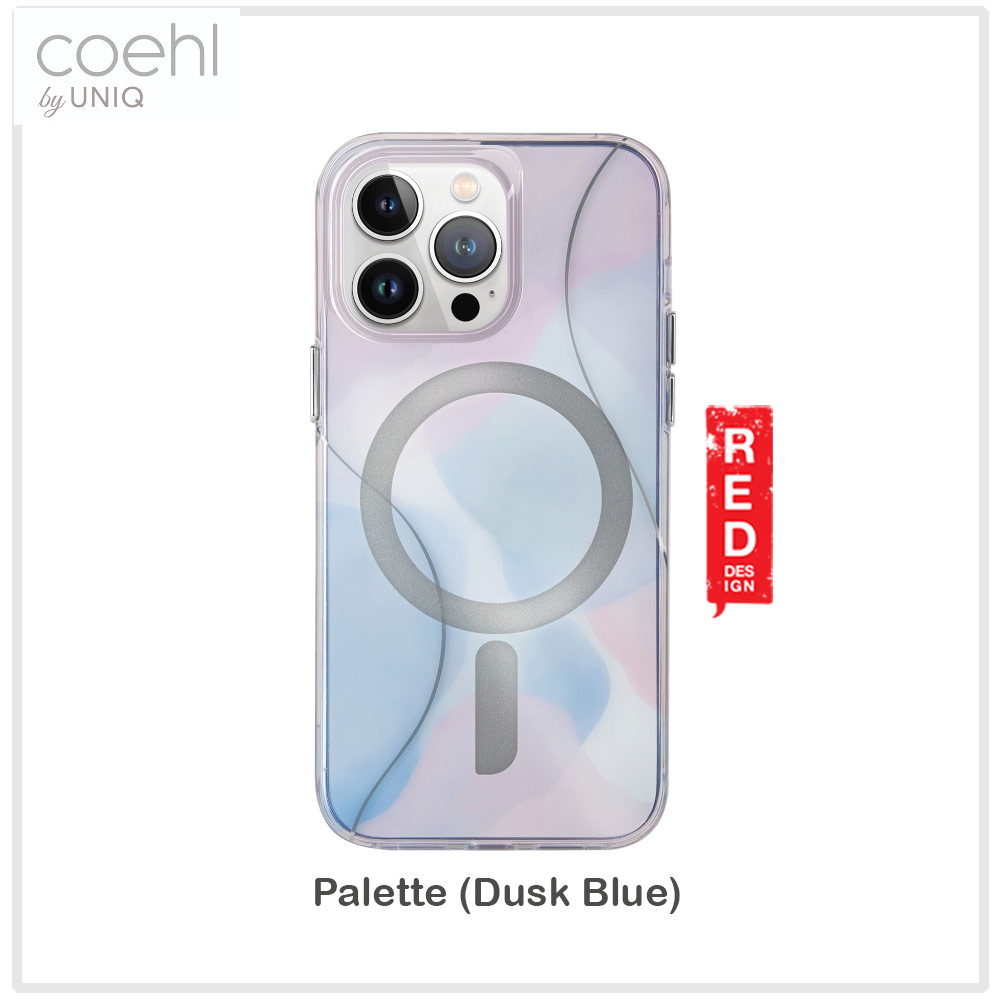 Picture of Apple iPhone 15 Pro 6.1  | Coehl by Uniq Design for Modern Women Girl Lady Magnetic Charging Compatible for iPhone 15 Pro 6.1 (Palette Dusk Blue)