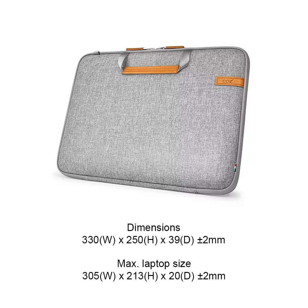 Picture of Apple Macbook Air 13\"  | Cozistyle City Collection Smart Sleeve Protection Sleeve for MacBook Air 13 Macbook Pro 13 Microsoft Surface Pro (Urban Gray)