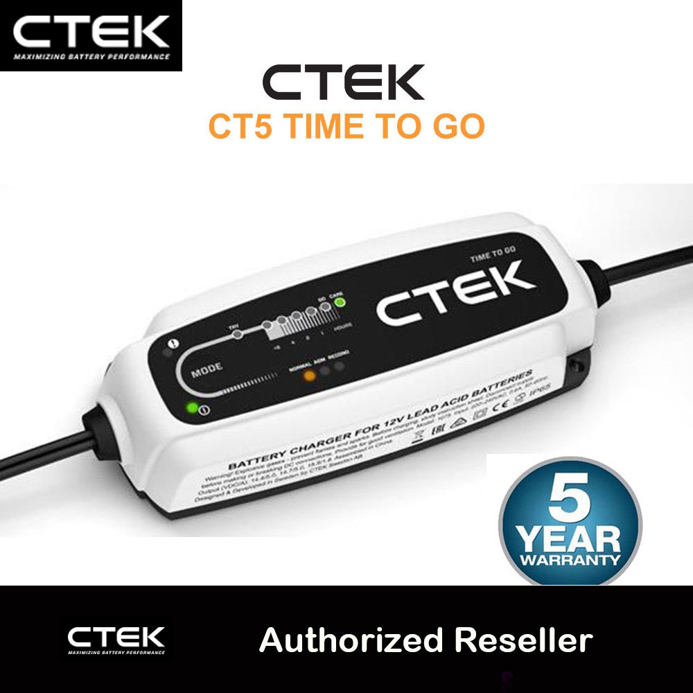 Picture of CTEK 40-162 CT5 Time To Go Smart Battery Charger Red Design- Red Design Cases, Red Design Covers, iPad Cases and a wide selection of Red Design Accessories in Malaysia, Sabah, Sarawak and Singapore 