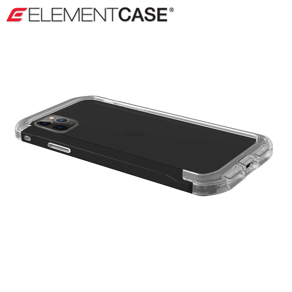 Picture of Apple iPhone 11 Pro 5.8 Case | Element Case Rail Series Drop Protection Bumper for iPhone 11 Pro iPhone XS iPhone X 5.8 (Black Clear)