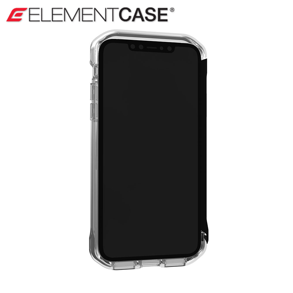 Picture of Apple iPhone 11 Pro 5.8 Case | Element Case Rail Series Drop Protection Bumper for iPhone 11 Pro iPhone XS iPhone X 5.8 (Black Clear)