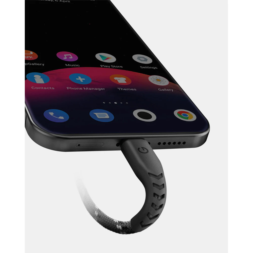 Picture of Samsung Galaxy Z Fold 3  | Energea NYLOFLEX 5A Rapid Charge and Sync USB A to USB C Cable Support Support Samsung Adaptive Fast Charge Huawei SCP OPPO VOOC 150CM (Black)