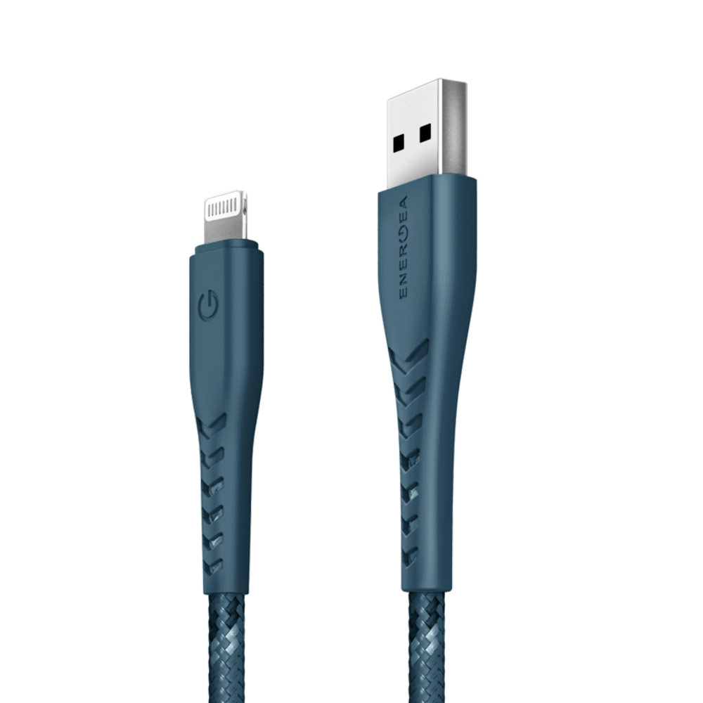 Picture of Energea NYLOFLEX MFI 3A Rapid Charge and Sync Lightning Cable 150CM (Blue)