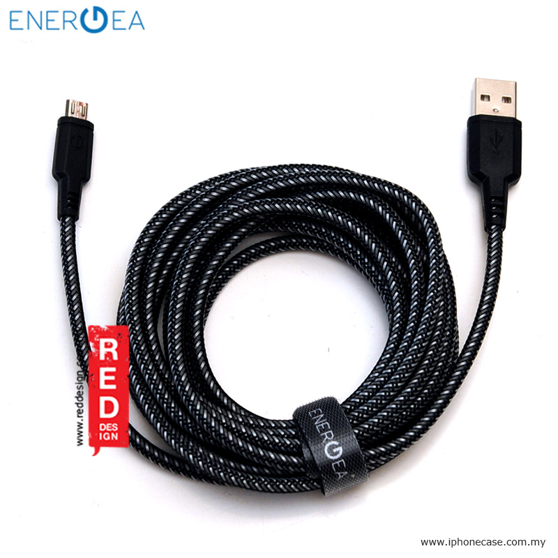 Picture of Energea Duraglitz Micro USB Rapid Charge and Sync Braid Cable 3M - Black