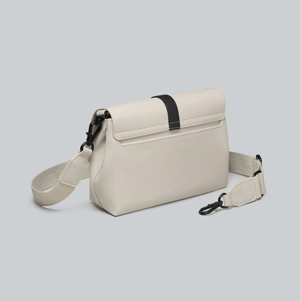 Picture of Gaston Luga SPLÄSH CROSSBODY BAG Premium Waterproof Eco Material Bag Messenger Style Bag with Detachable Shoulder Strap As Clutch  (Cloud Cream)