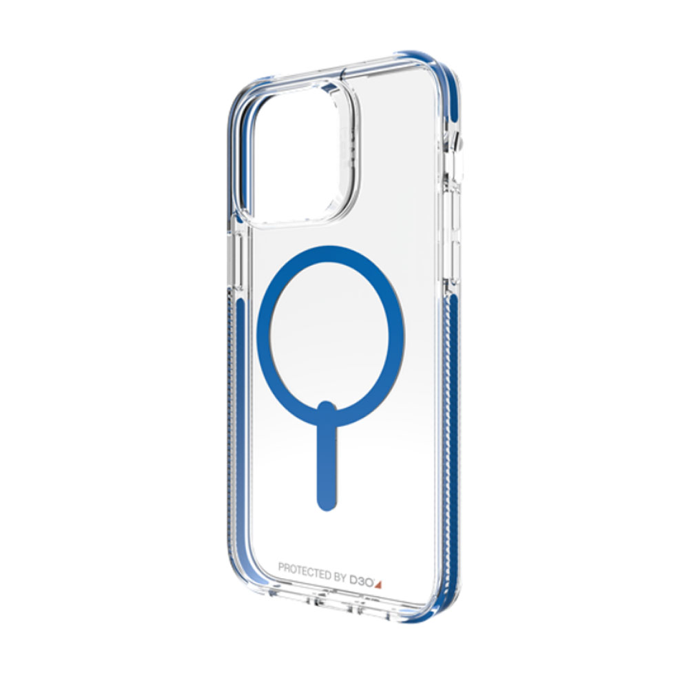 Picture of Apple iPhone 14 Pro 6.1 Case | Gear4 Santa Cruz Snap D30 Drop Protection Lightweight Case with Magsafe Compatible for iPhone 14 Pro 6.1 (Blue)