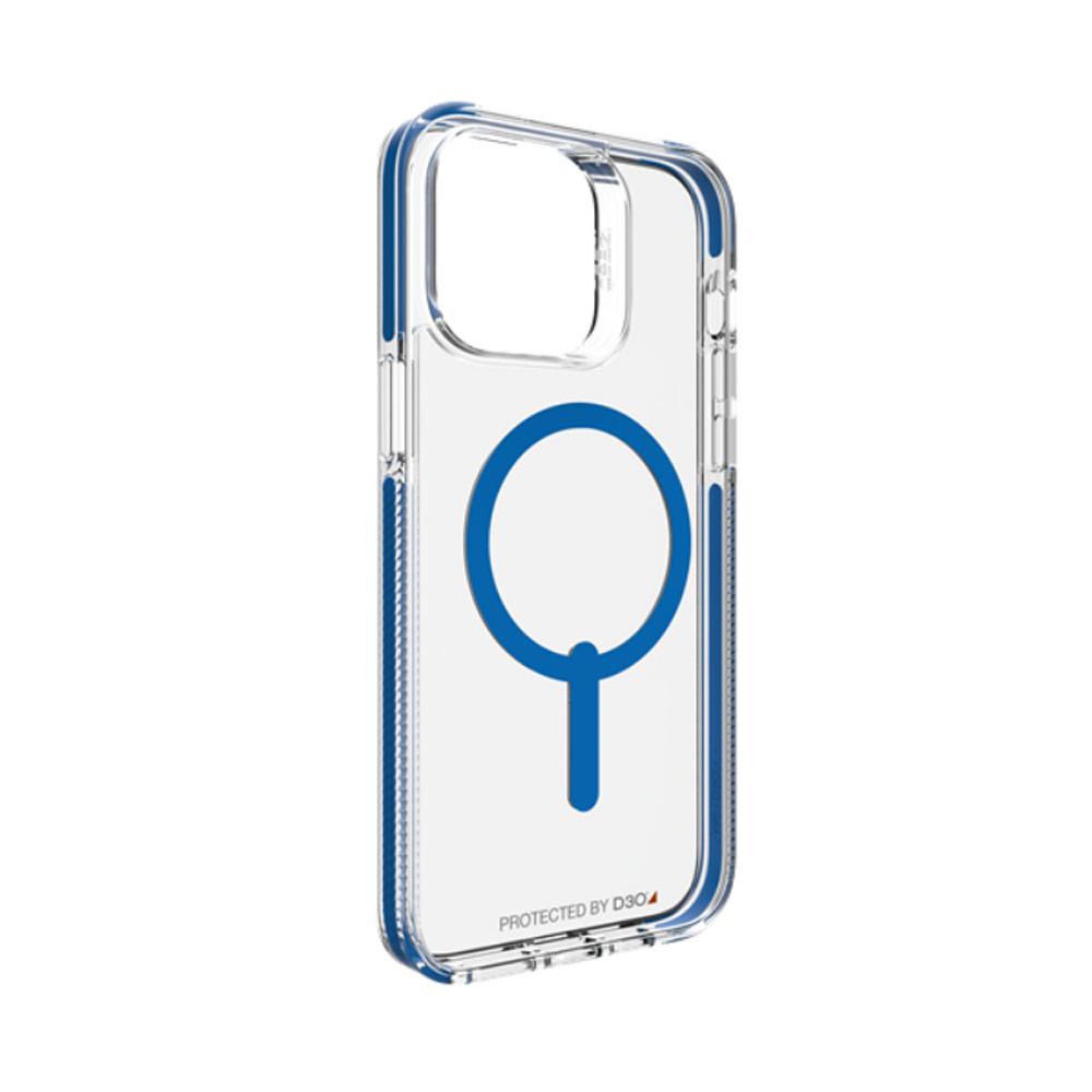 Picture of Apple iPhone 14 Pro 6.1 Case | Gear4 Santa Cruz Snap D30 Drop Protection Lightweight Case with Magsafe Compatible for iPhone 14 Pro 6.1 (Blue)