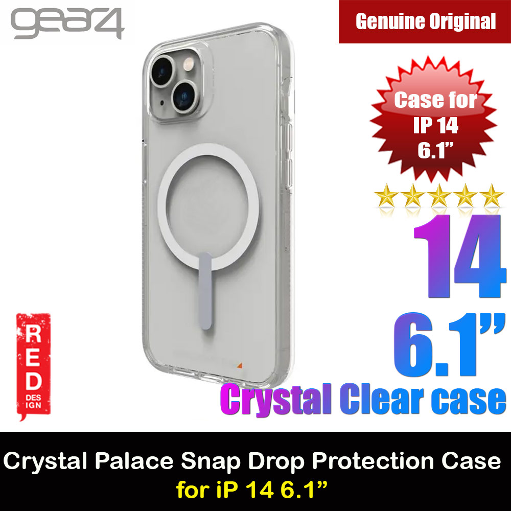 Picture of Gear4 Crystal Palace Snap D30 Drop Protection Case with Magsafe Compatible for iPhone 14 6.1 (Clear) Apple iPhone 14 6.1- Apple iPhone 14 6.1 Cases, Apple iPhone 14 6.1 Covers, iPad Cases and a wide selection of Apple iPhone 14 6.1 Accessories in Malaysia, Sabah, Sarawak and Singapore 