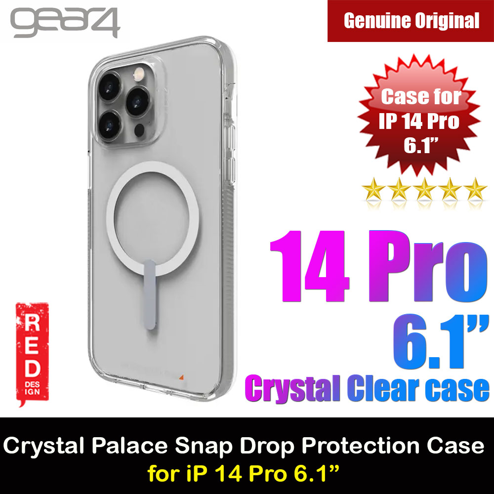 Picture of Gear4 Crystal Palace Snap D30 Drop Protection Case with Magsafe Compatible for iPhone 14 Pro 6.1 (Clear) Apple iPhone 14 Pro 6.1- Apple iPhone 14 Pro 6.1 Cases, Apple iPhone 14 Pro 6.1 Covers, iPad Cases and a wide selection of Apple iPhone 14 Pro 6.1 Accessories in Malaysia, Sabah, Sarawak and Singapore 