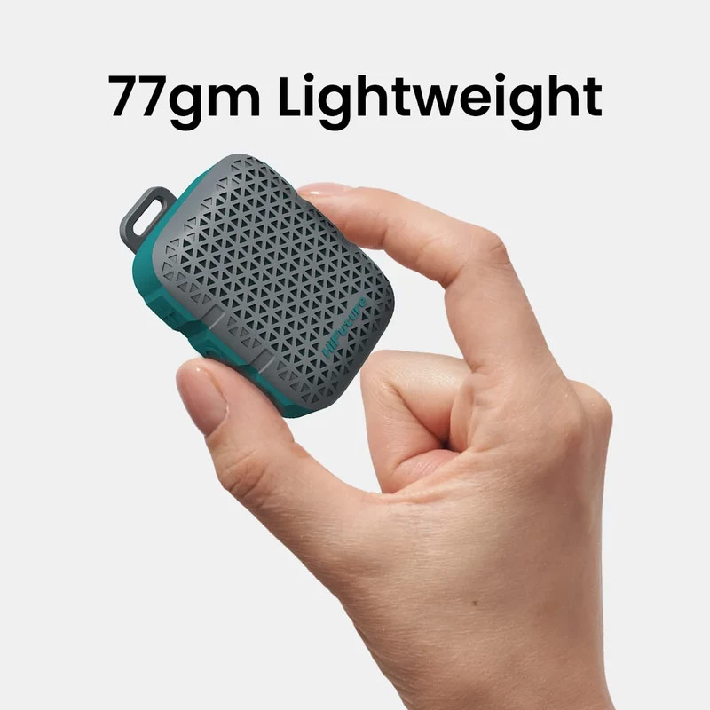 Picture of HiFuture Pocket S Mini Bluetooth Speaker Portable Wearable Clip Speaker IPX7 Waterproof Lightweight Travel Speaker - Beige