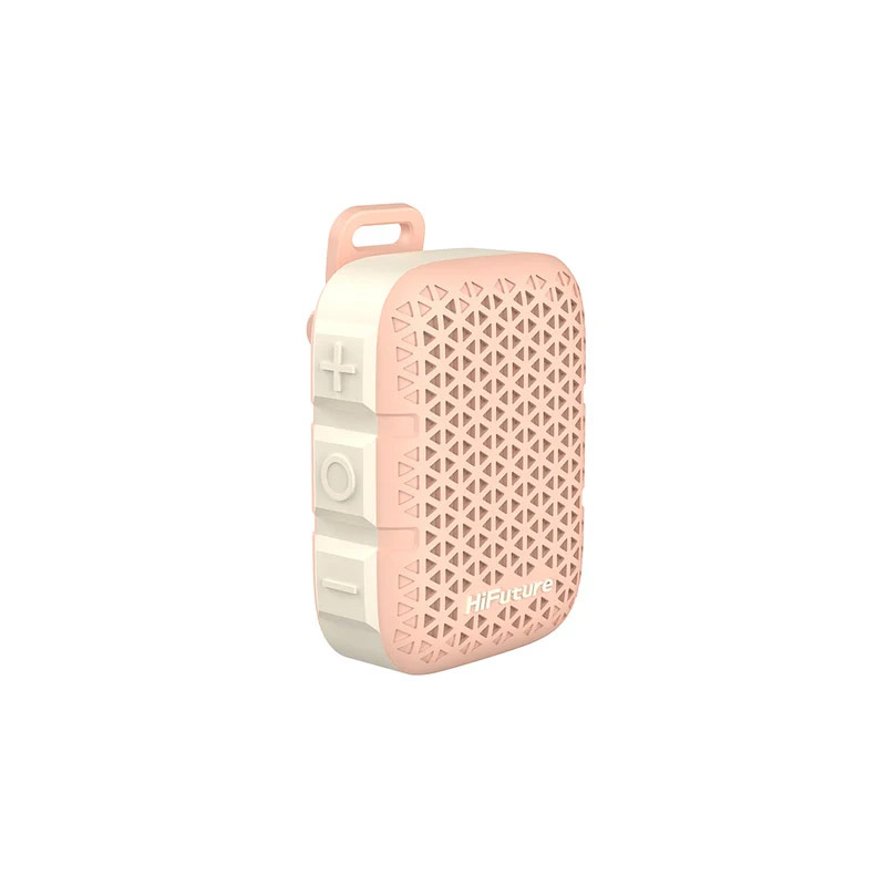 Picture of HiFuture Pocket S Mini Bluetooth Speaker Portable Wearable Clip Speaker IPX7 Waterproof Lightweight Travel Speaker - Pink
