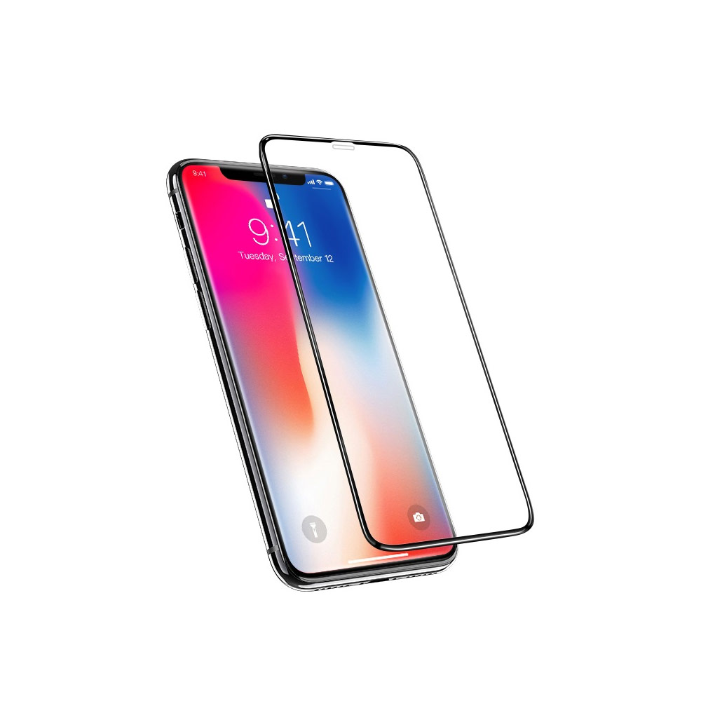 Picture of Apple iPhone 11 6.1  | Hoco Nano 3D Full Coverage Tempered Glass for Apple iPhone XR iPhone 11 6.1" (Black)