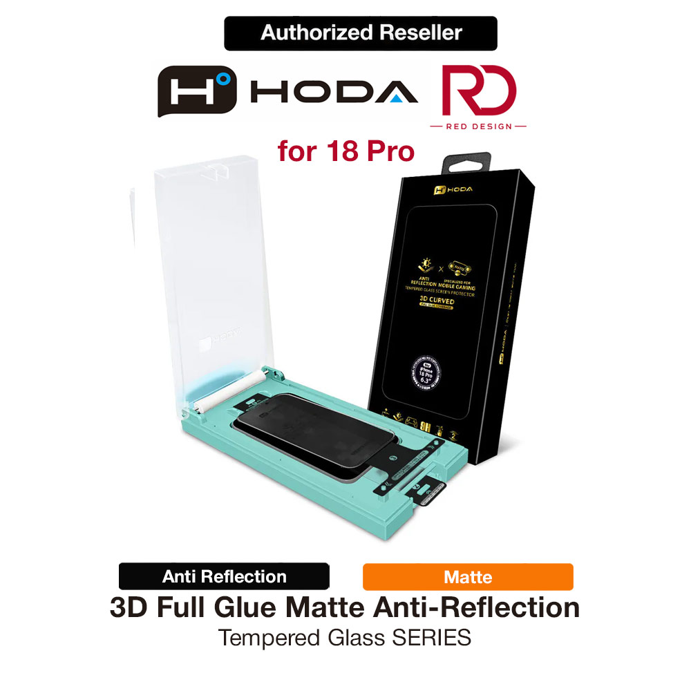 Picture of Hoda 3D Anti Reflection Matte Tempered Glass Screen Protector for iPhone 18 Pro Dust Free Helper included - Matte Apple iPhone 18 Pro- Apple iPhone 18 Pro Cases, Apple iPhone 18 Pro Covers, iPad Cases and a wide selection of Apple iPhone 18 Pro Accessories in Malaysia, Sabah, Sarawak and Singapore 