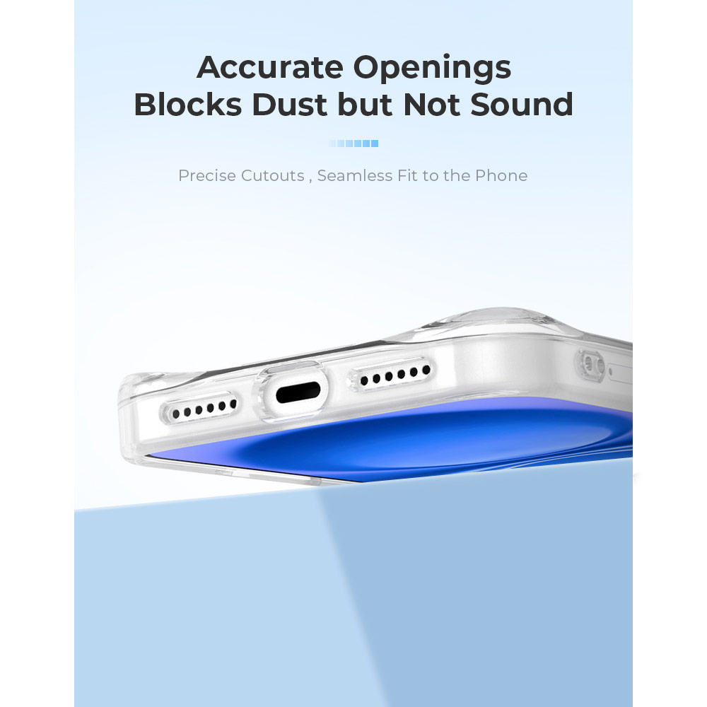 Picture of Apple iPhone 18 Pro Max Case | Hoda Crystal Pro Case with Military Standard MagSafe Enhanced with PureSurface TM with Camera Button for iPhone 18 Pro Max - Clear Black
