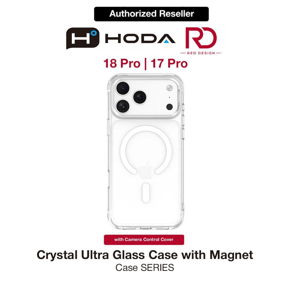 Picture of Hoda Crystal Ultra Case with Military Standard MagSafe  Pure Surface TM with Camera Button for iPhone 18 Pro - Clear Apple iPhone 18 Pro- Apple iPhone 18 Pro Cases, Apple iPhone 18 Pro Covers, iPad Cases and a wide selection of Apple iPhone 18 Pro Accessories in Malaysia, Sabah, Sarawak and Singapore 