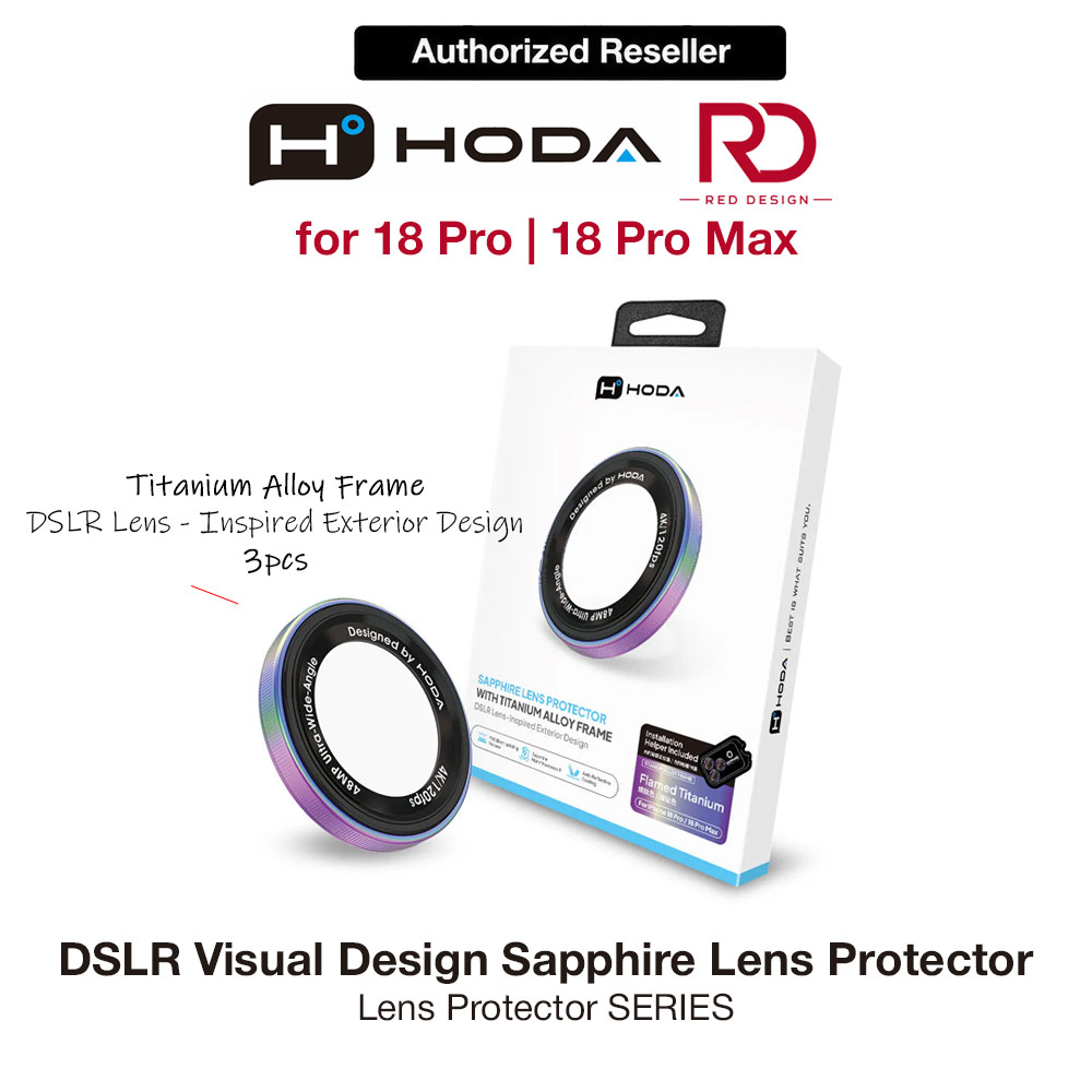 Picture of Hoda Sapphire Lens Protector (Monocular Like Design) for iPhone 18 Pro |18 Pro Max - Flamed Titanium (3PCS) Apple iPhone 18 Pro- Apple iPhone 18 Pro Cases, Apple iPhone 18 Pro Covers, iPad Cases and a wide selection of Apple iPhone 18 Pro Accessories in Malaysia, Sabah, Sarawak and Singapore 