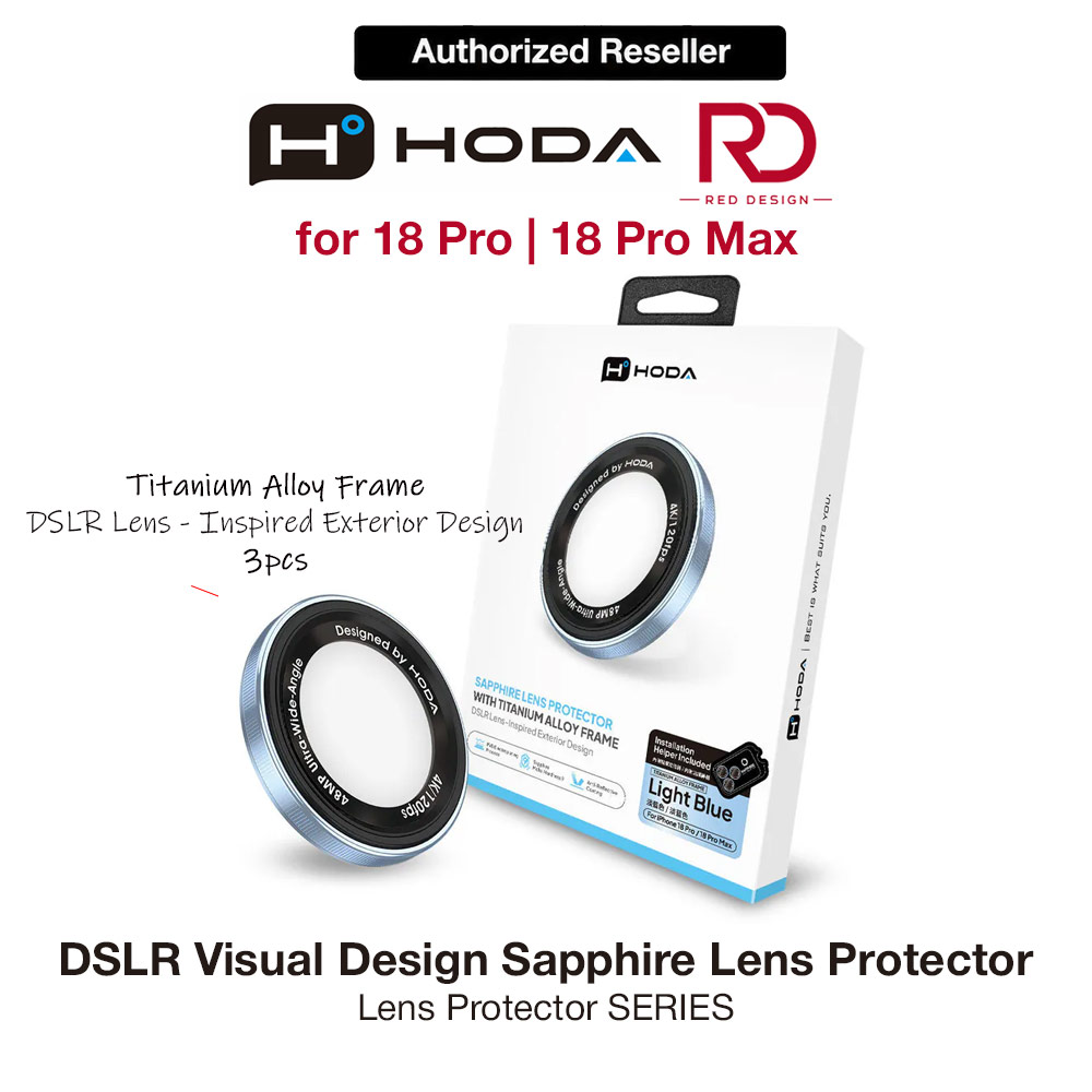 Picture of Hoda Sapphire Lens Protector (Monocular Like Design) for iPhone 18 Pro |18 Pro Max - Blue (3PCS) Apple iPhone 18 Pro- Apple iPhone 18 Pro Cases, Apple iPhone 18 Pro Covers, iPad Cases and a wide selection of Apple iPhone 18 Pro Accessories in Malaysia, Sabah, Sarawak and Singapore 
