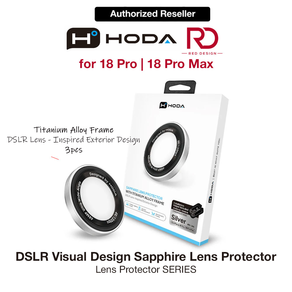 Picture of Hoda Sapphire Lens Protector (Monocular Like Design) for iPhone 18 Pro |18 Pro Max - Silver (3PCS) Apple iPhone 18 Pro- Apple iPhone 18 Pro Cases, Apple iPhone 18 Pro Covers, iPad Cases and a wide selection of Apple iPhone 18 Pro Accessories in Malaysia, Sabah, Sarawak and Singapore 