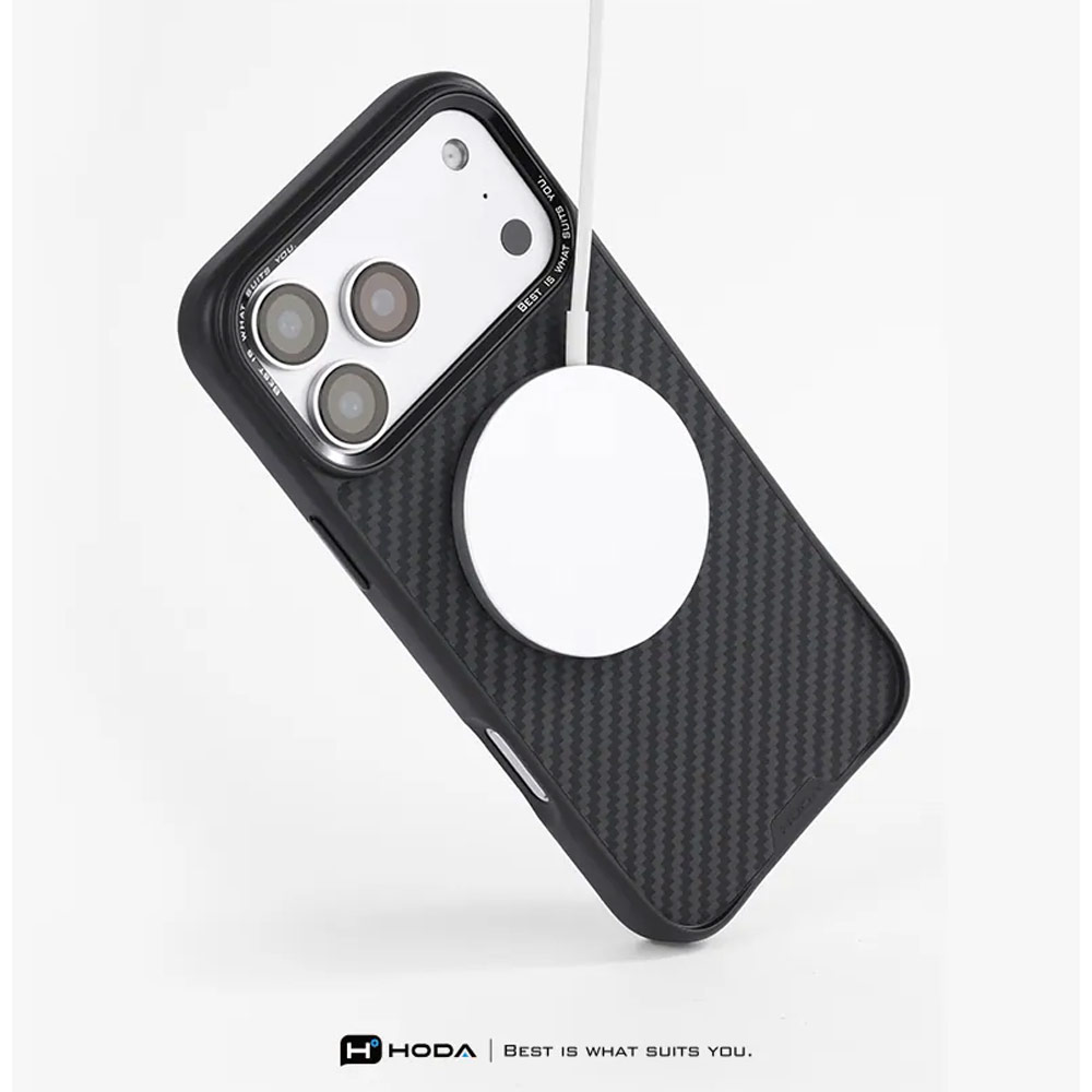Picture of Apple iPhone 18 Pro Case | Hoda DIVERSE Case with Magnet for iPhone 18 Pro 17 Pro - KEVLAR