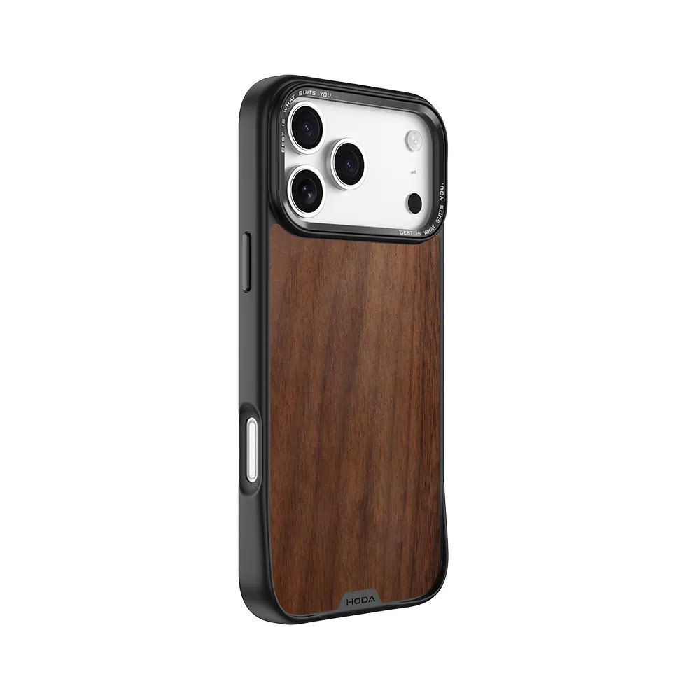 Picture of Apple iPhone 18 Pro Case | Hoda DIVERSE Case with Magnet for iPhone 18 Pro 17 Pro - WALNUT