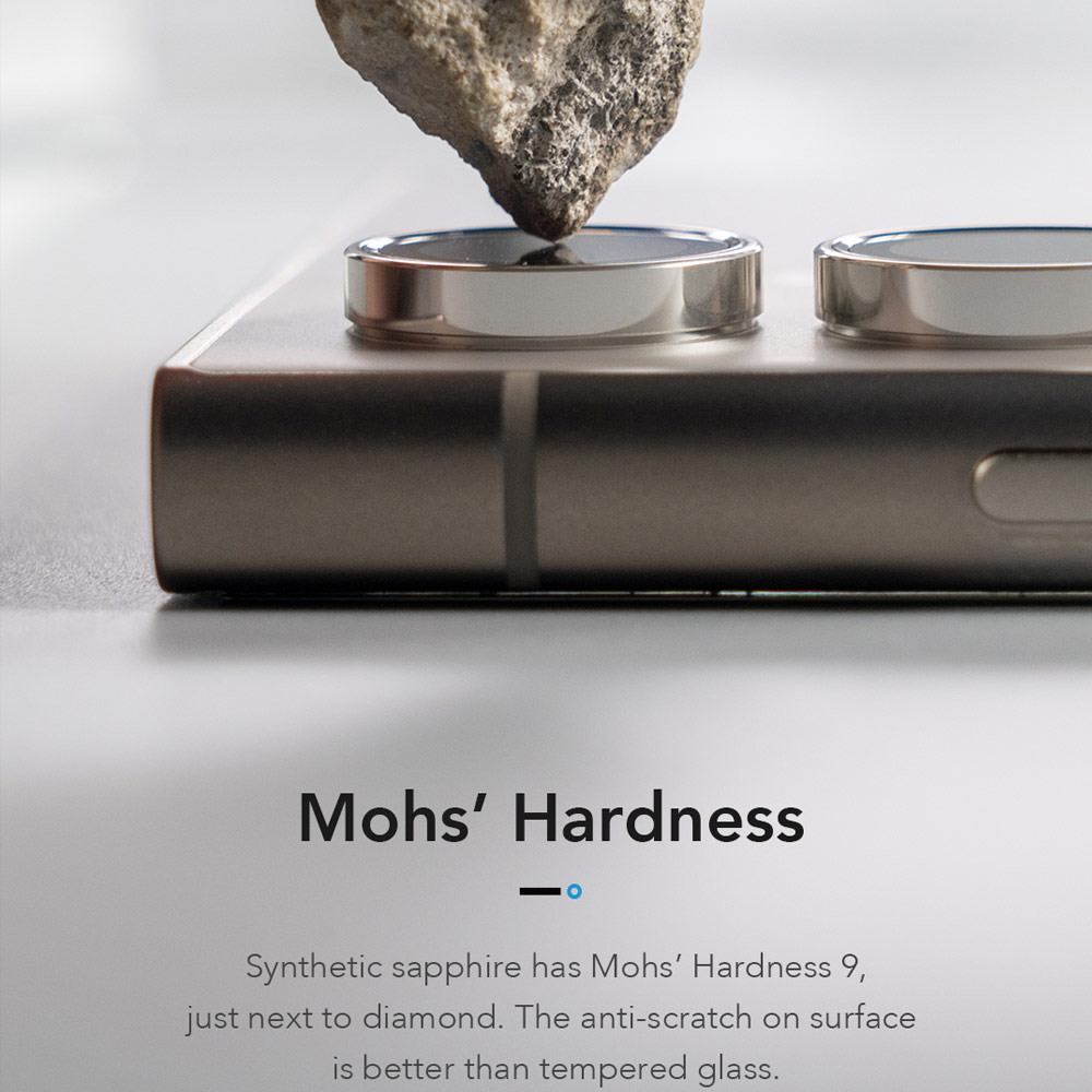 Picture of Samsung Galaxy S26 Ultra  | Hoda Sapphire Lens Protector Monocular Like Design for Samsung Galaxy S26 Ultra (5PCS Flamed Titanium)