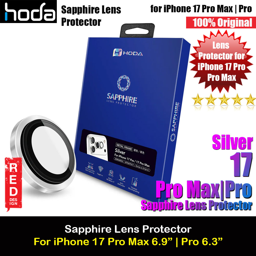 Picture of Hoda Sapphire Lens Protector for iPhone 17 Pro Max 6.9 17 Pro 6.3  (3PCS Silver) Apple iPhone 17 Pro 6.3- Apple iPhone 17 Pro 6.3 Cases, Apple iPhone 17 Pro 6.3 Covers, iPad Cases and a wide selection of Apple iPhone 17 Pro 6.3 Accessories in Malaysia, Sabah, Sarawak and Singapore 