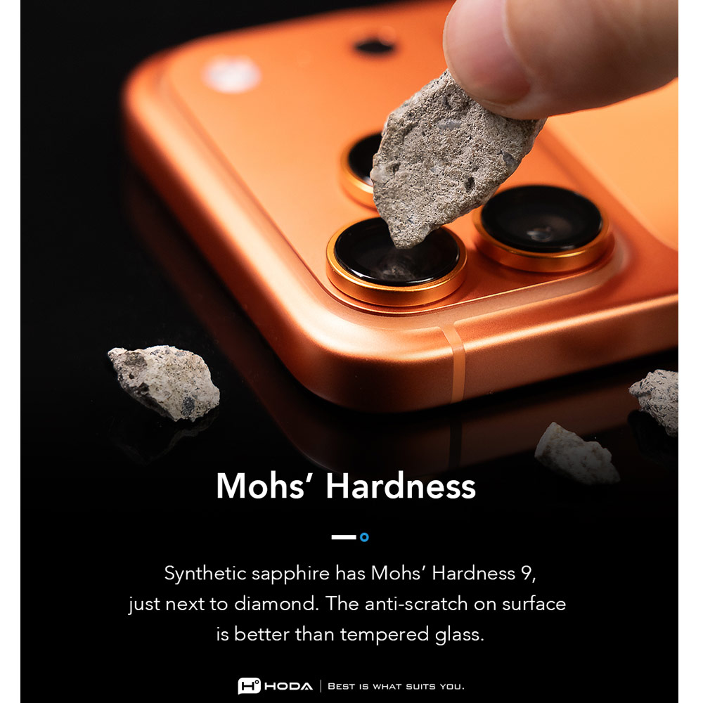 Picture of Apple iPhone 18 Pro Max  | Hoda Sapphire Lens Protector for iPhone 18 Pro | 18 Pro Max with Helper - Blue (3 Lens)