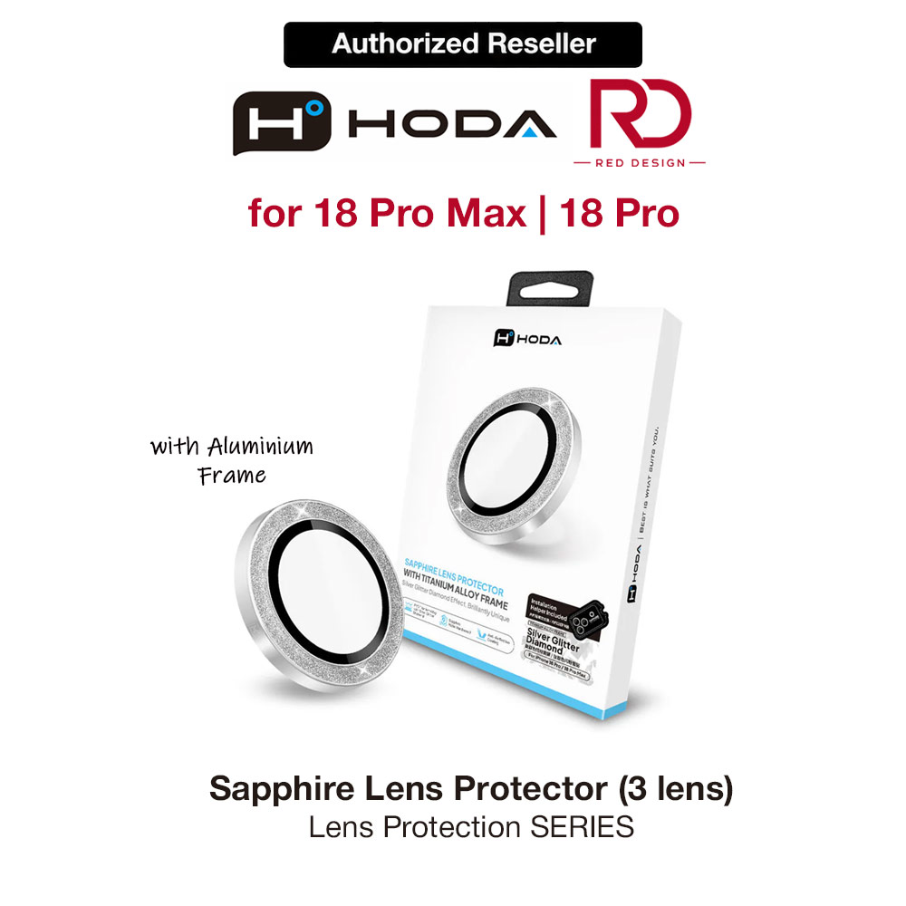 Picture of Hoda Sapphire Lens Protector for iPhone 18 Pro | 18 Pro Max with Helper - Silver Diamond (3 Lens) Apple iPhone 18 Pro- Apple iPhone 18 Pro Cases, Apple iPhone 18 Pro Covers, iPad Cases and a wide selection of Apple iPhone 18 Pro Accessories in Malaysia, Sabah, Sarawak and Singapore 