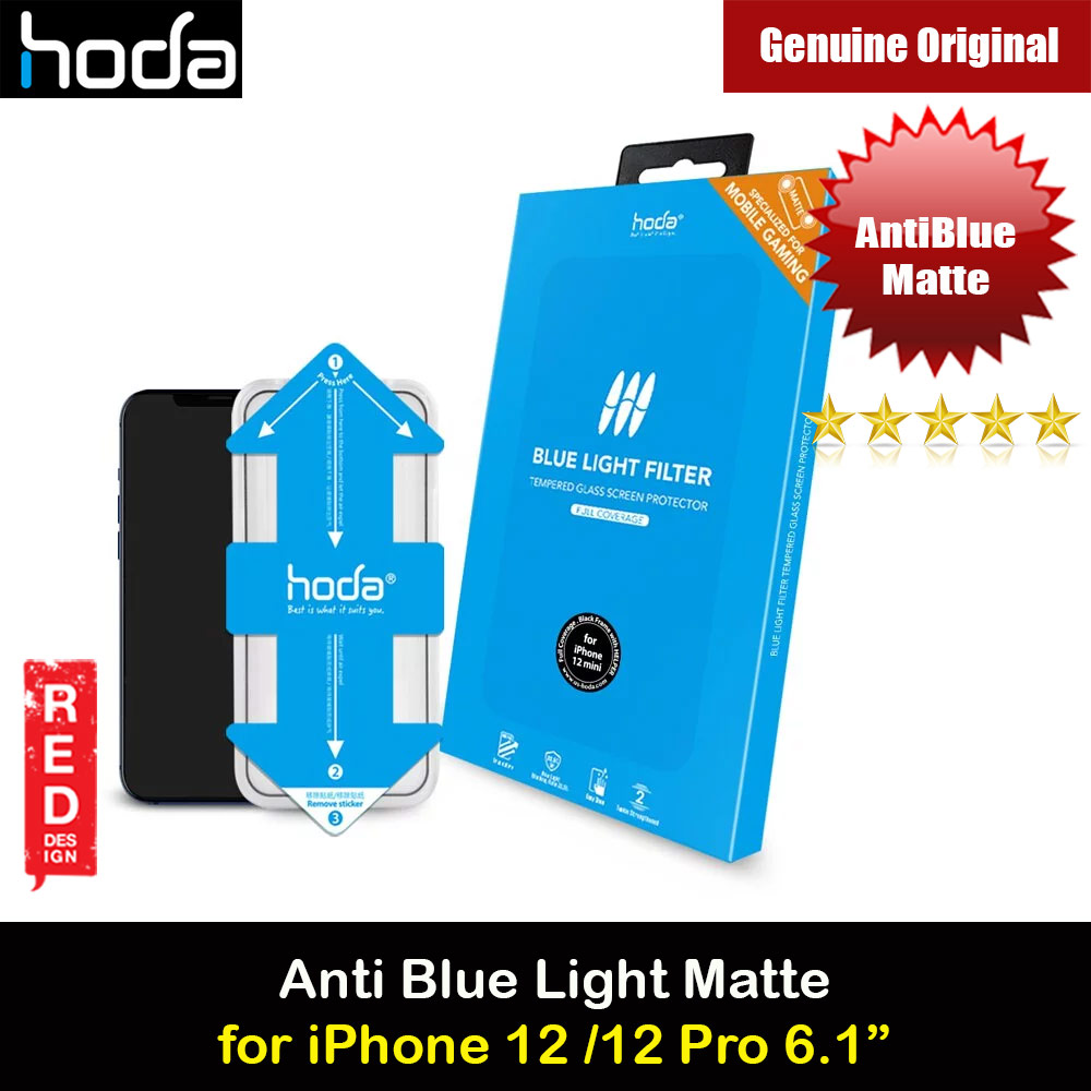 Picture of Hoda 0.33mm Full Coverage Tempered Glass Screen Protector Eye Care Protection Tempered Glass for Apple iPhone 12 iPhone 12 Pro 6.1 Anti Blue Light Blue Ray MATTE (with Helper Installation Kit) Apple iPhone 12 6.1- Apple iPhone 12 6.1 Cases, Apple iPhone 12 6.1 Covers, iPad Cases and a wide selection of Apple iPhone 12 6.1 Accessories in Malaysia, Sabah, Sarawak and Singapore 