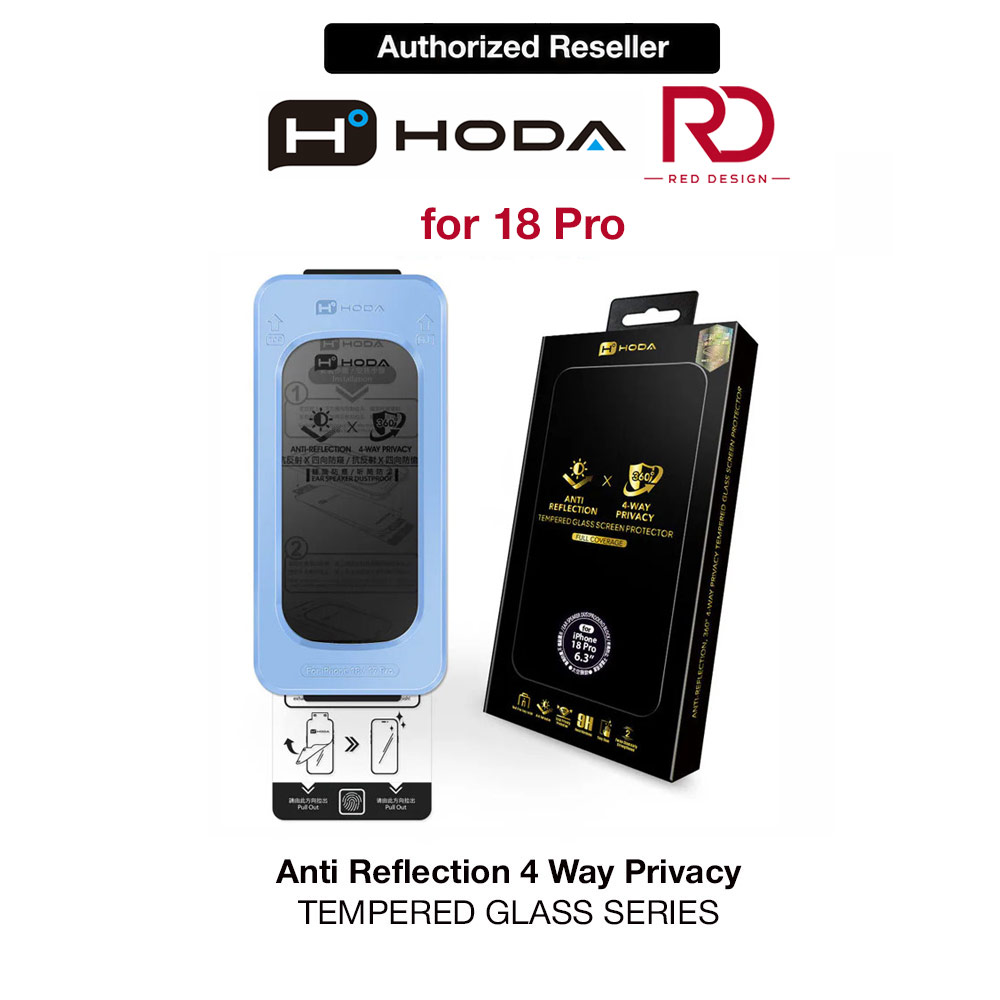 Picture of Hoda Anti-Peeper Privacy 360 Degree 4 ways with Anti Reflection Full Coverage Tempered Glass Screen Protector for iPhone 18 Pro Dust-Free Helper Lite Included - Privacy Apple iPhone 18 Pro- Apple iPhone 18 Pro Cases, Apple iPhone 18 Pro Covers, iPad Cases and a wide selection of Apple iPhone 18 Pro Accessories in Malaysia, Sabah, Sarawak and Singapore 