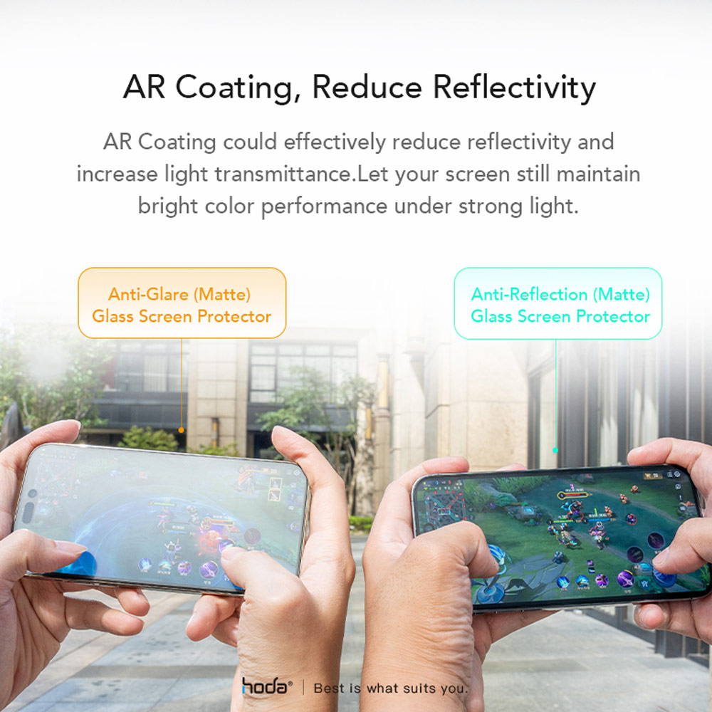 Picture of Apple iPhone 18 Pro Max Screen Protector | Hoda Anti Reflection Matte  Full Coverage Tempered Glass Screen Protector for iPhone 18 Pro Max Dust Free Helper Lite Included - Matte