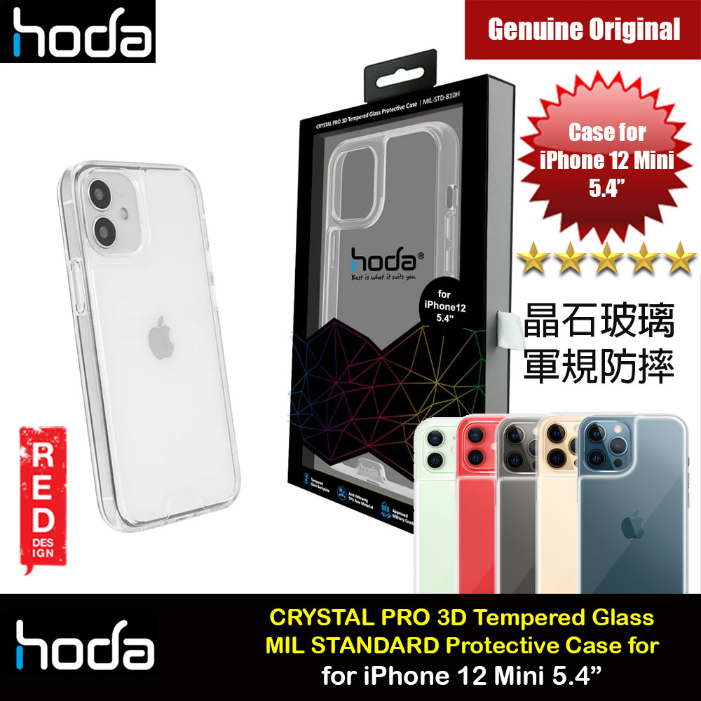 Picture of Hoda Military CRYSTAL PRO 3D TEMPERED GLASS BACKPLATE Drop Protection PROTECTIVE Case for Apple iPhone 12 Mini 5.4 (Crystal Clear) Apple iPhone 12 mini 5.4- Apple iPhone 12 mini 5.4 Cases, Apple iPhone 12 mini 5.4 Covers, iPad Cases and a wide selection of Apple iPhone 12 mini 5.4 Accessories in Malaysia, Sabah, Sarawak and Singapore 