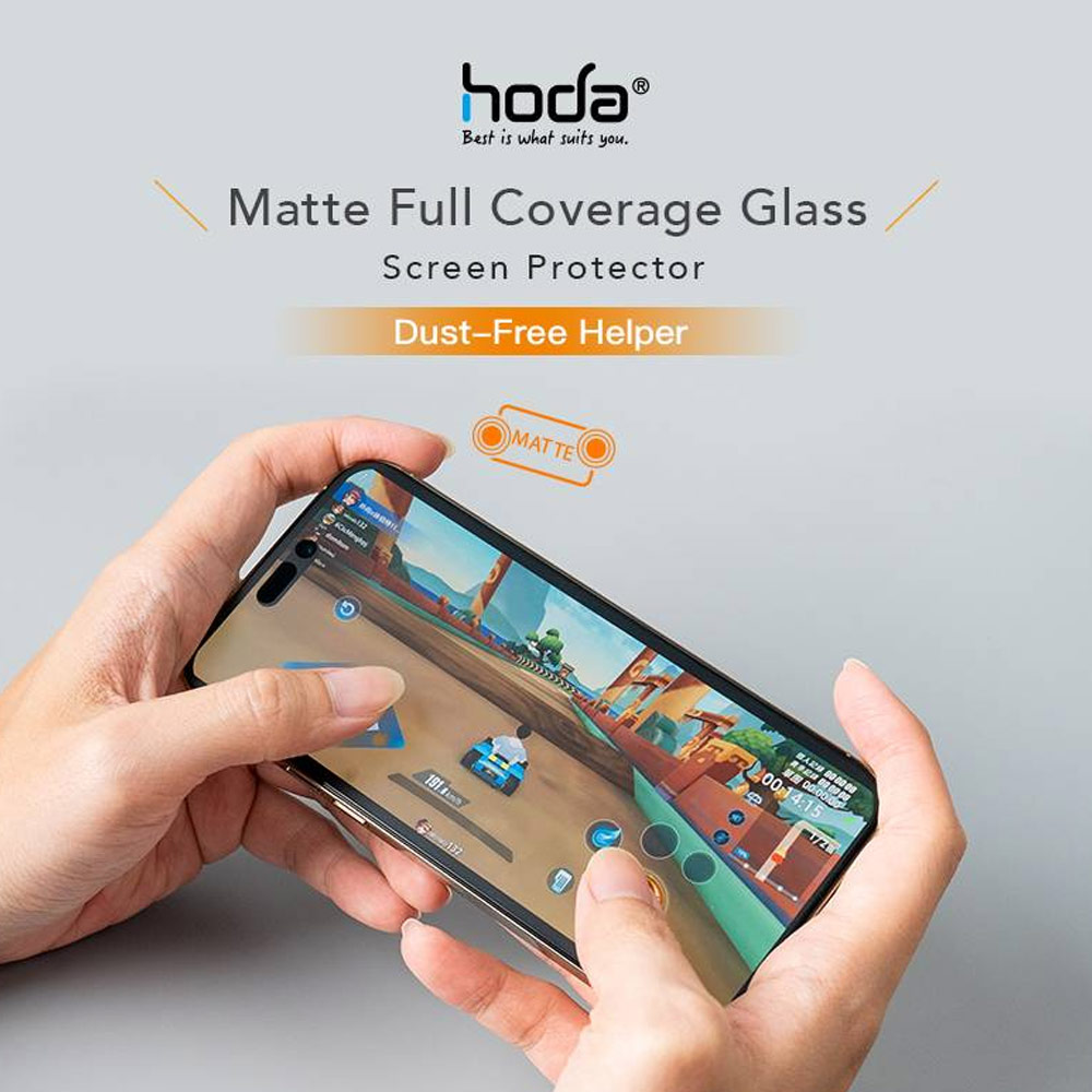 Picture of Apple iPhone 14 Pro 6.1 Screen Protector | Hoda 0.33mm 2.5D Full Coverage Gamer Matte Tempered Glass Screen Protector for Apple iPhone 14 Pro 6.1 (Matte)