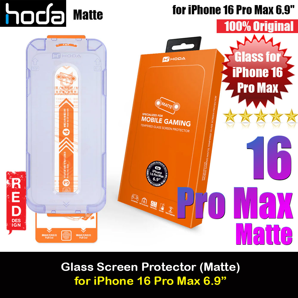 Picture of Hoda 0.33mm 2.5D Full Coverage Gamer Matte Tempered Glass Screen Protector for Apple iPhone 16 Pro Max 6.9 (Matte) Apple iPhone 16 Pro Max 6.9- Apple iPhone 16 Pro Max 6.9 Cases, Apple iPhone 16 Pro Max 6.9 Covers, iPad Cases and a wide selection of Apple iPhone 16 Pro Max 6.9 Accessories in Malaysia, Sabah, Sarawak and Singapore 