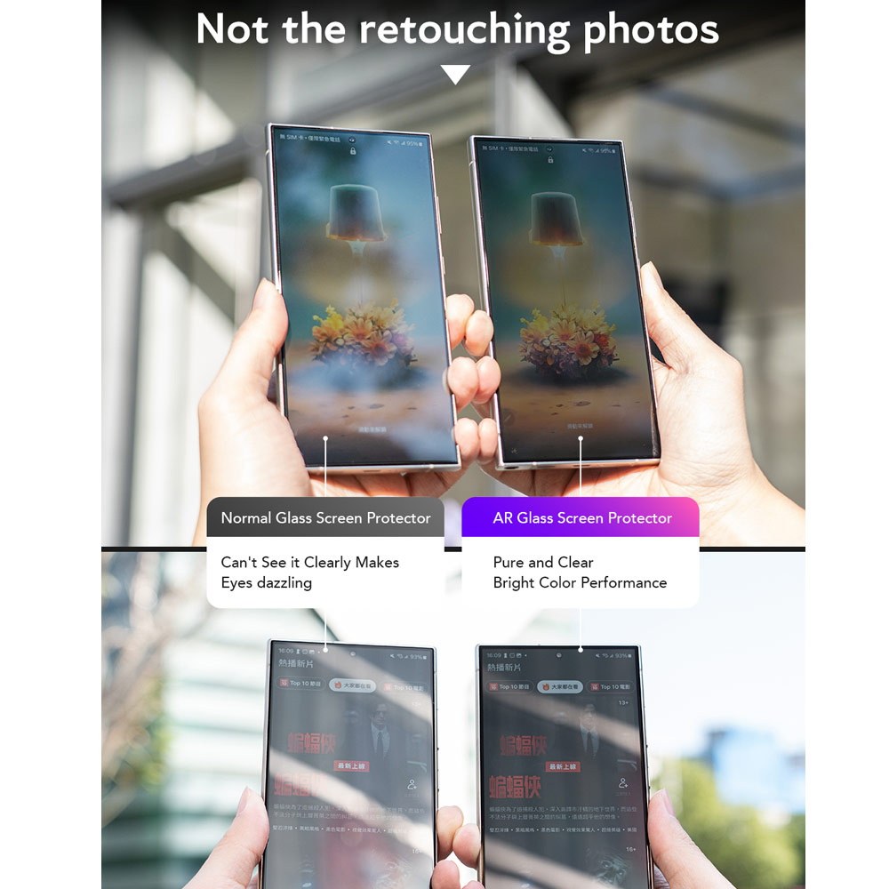Picture of Samsung Galaxy S26 Ultra Screen Protector | Hoda Matte Anti Reflection Full Coverage Tempered Glass Screen Protector for Samsung Galaxy S26 Ultra (Matte)