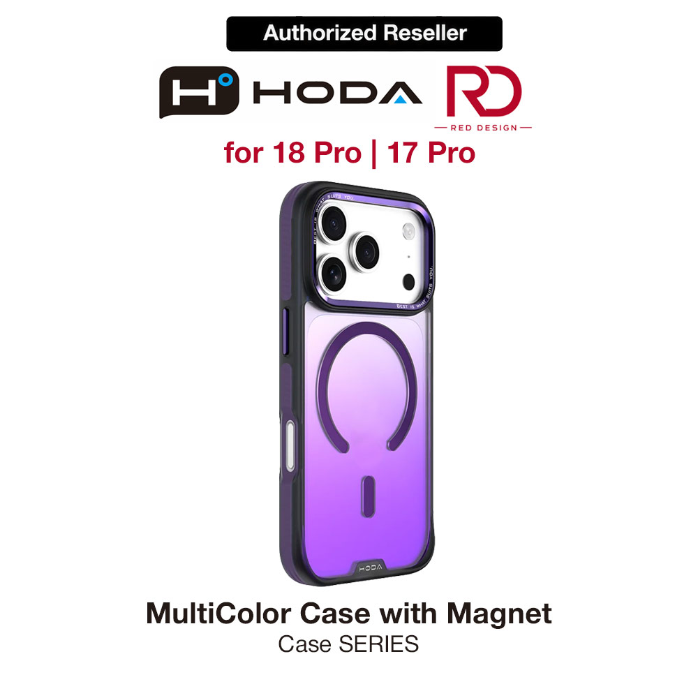 Picture of Hoda MultiColor Case with Magnet for iPhone 18 Pro 17 Pro - Twilight Purple Apple iPhone 18 Pro- Apple iPhone 18 Pro Cases, Apple iPhone 18 Pro Covers, iPad Cases and a wide selection of Apple iPhone 18 Pro Accessories in Malaysia, Sabah, Sarawak and Singapore 