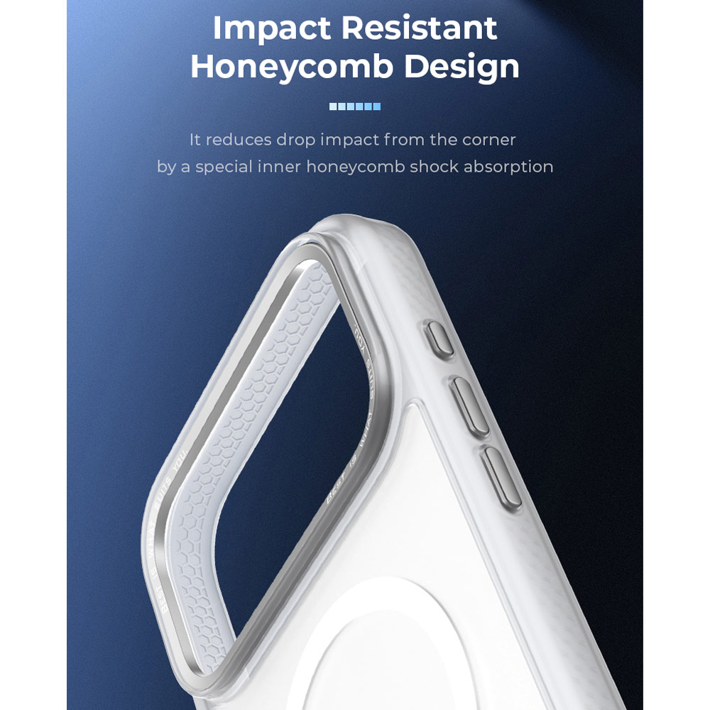 Picture of Apple iPhone 18 Pro Case | Hoda ROUGH Case Military Standard MagSafe Enhanced with PureSurfaceTM with Camera Button for iPhone 18 Pro - Matte