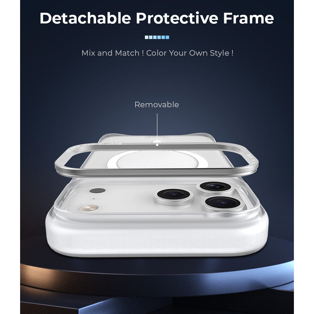 Picture of Apple iPhone 18 Pro Case | Hoda ROUGH Case Military Standard MagSafe Enhanced with PureSurfaceTM with Camera Button for iPhone 18 Pro - Matte