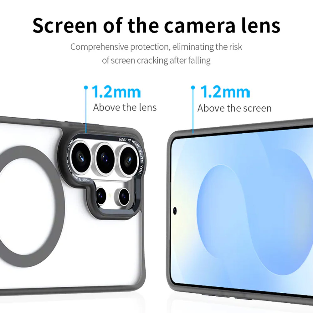 Picture of Samsung Galaxy S26 Ultra Case | Hoda Rough Case with Magnet Magnetic Military Standard Cover Casing for Samsung Galaxy S26 Ultra (Black)