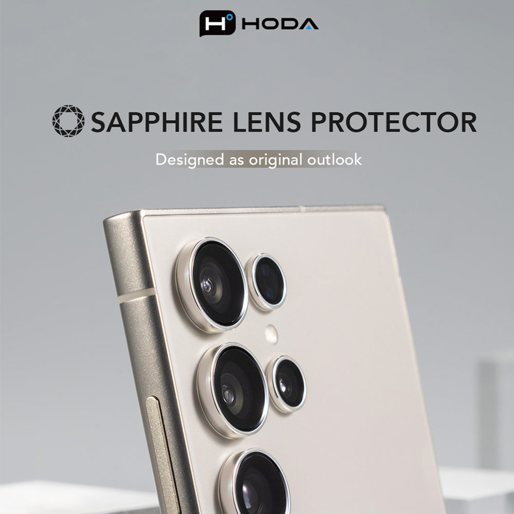 Picture of Samsung Galaxy S25 Ultra | Hoda Sapphire Lens Protector for Samsung Galaxy S25 Ultra (5PCS Titanium Black)