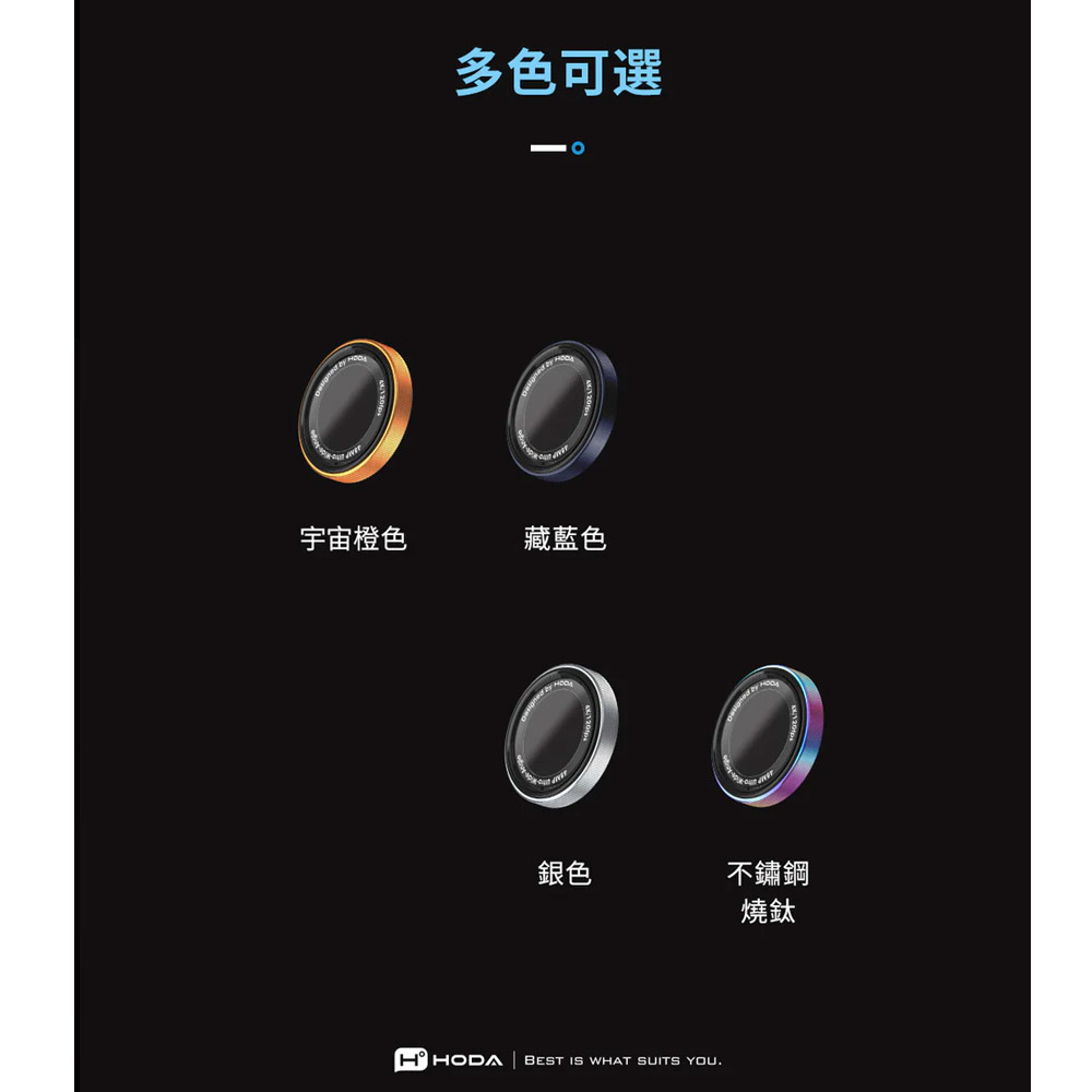 Picture of Apple iPhone 17 Pro 6.3  | Hoda Sapphire Lens Protector Monocular Like Design for iPhone 17 Pro Max 6.9 17 Pro 6.3  (3PCS Orange)