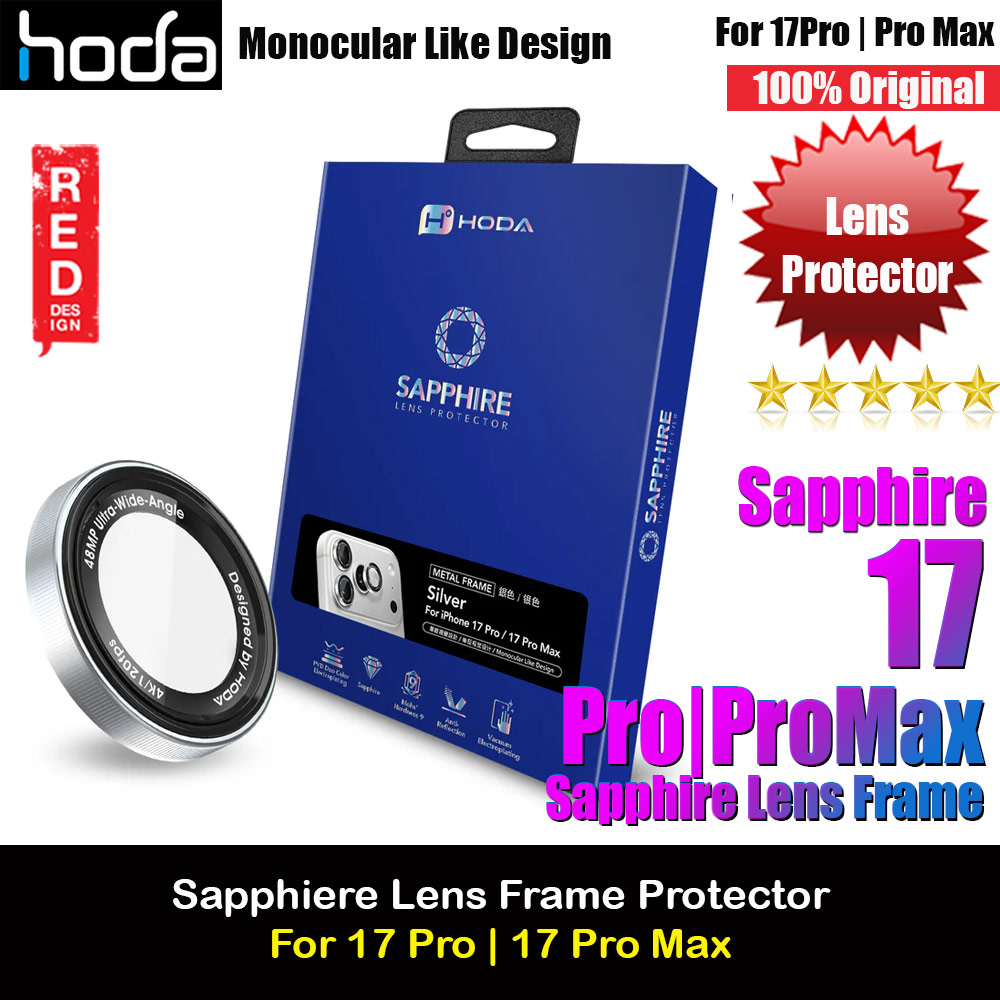 Picture of Hoda Sapphire Lens Protector Monocular Like Design for iPhone 17 Pro Max 6.9 17 Pro 6.3  (3PCS Silver) Apple iPhone 17 Pro 6.3- Apple iPhone 17 Pro 6.3 Cases, Apple iPhone 17 Pro 6.3 Covers, iPad Cases and a wide selection of Apple iPhone 17 Pro 6.3 Accessories in Malaysia, Sabah, Sarawak and Singapore 