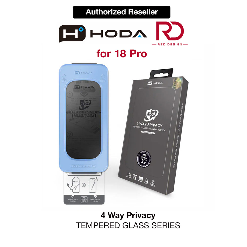 Picture of Hoda Full Coverage Tempered Glass Screen Protector for iPhone 18 Pro with Dust-Free Helper - Privacy 4 ways Apple iPhone 18 Pro- Apple iPhone 18 Pro Cases, Apple iPhone 18 Pro Covers, iPad Cases and a wide selection of Apple iPhone 18 Pro Accessories in Malaysia, Sabah, Sarawak and Singapore 