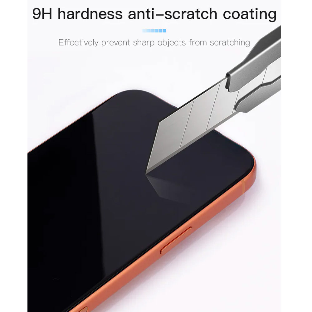 Picture of Apple iPhone 18 Pro Max Screen Protector | Hoda Full Coverage Tempered Glass Screen Protector for iPhone 18 Pro Max with Dust-Free Helper - Privacy 4 ways